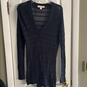 MICHAEL KORS PULLOVER BLACK KNIT SWEATER SIZE M